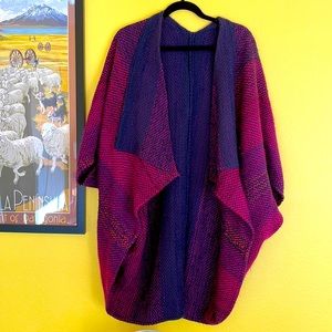 Handwoven by Fiber Artist - open poncho